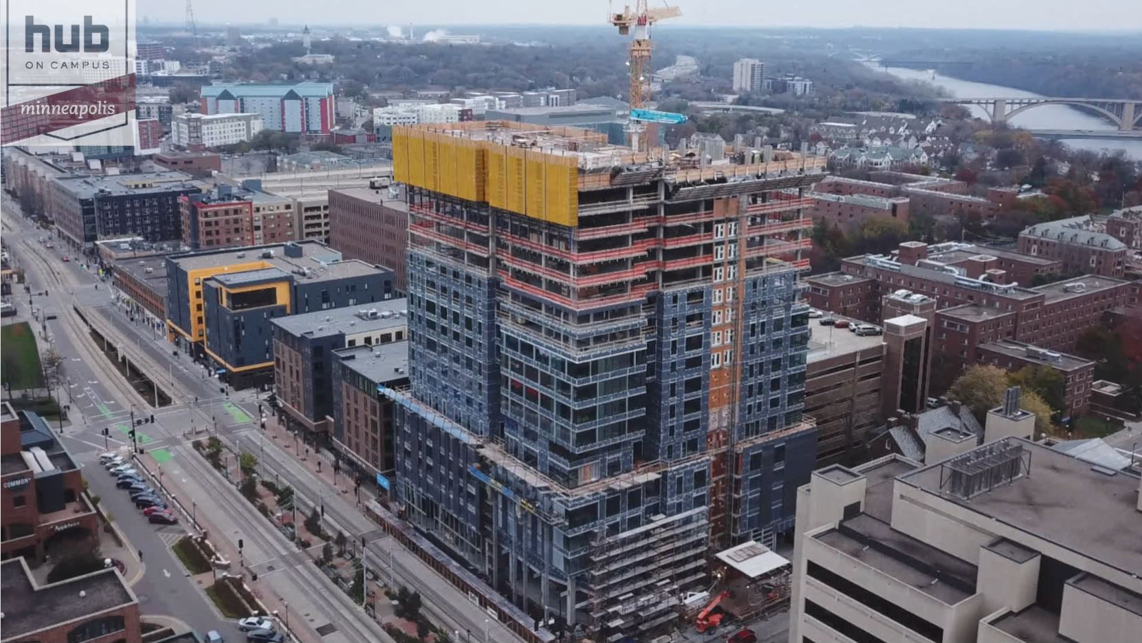 Hub at Minneapolis Tops Off in Downtown Minneapolis  HPA